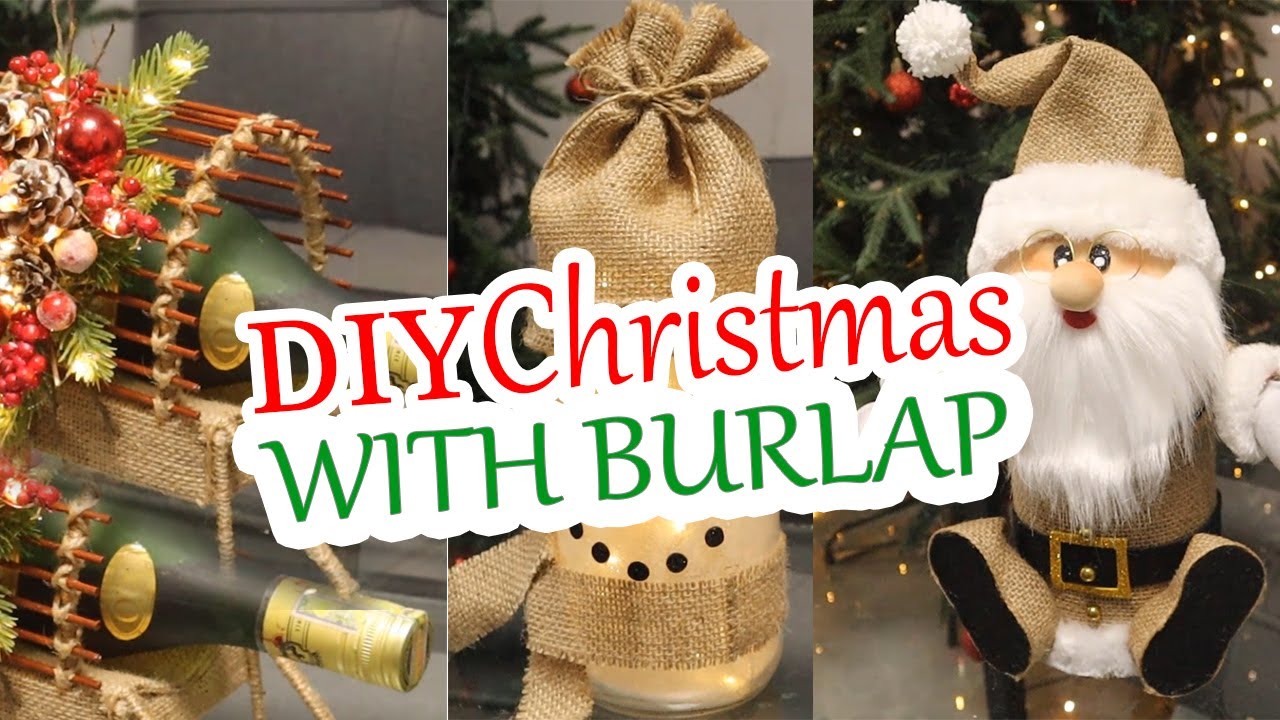 10 Easy Burlap Christmas Crafts - DIY Burlap Decor for the Holidays