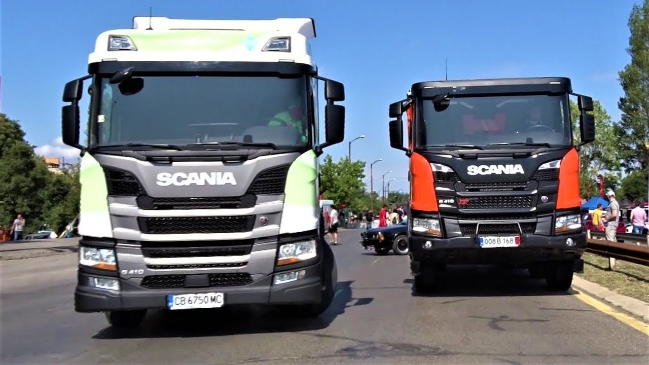 Scania G 410 CNG Gas Engine Tractor Truck & SCANIA G 410 XT Kipper