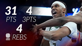 Myles Turner 31 pts 4 threes 4 rebs vs Sixers 25/26 season