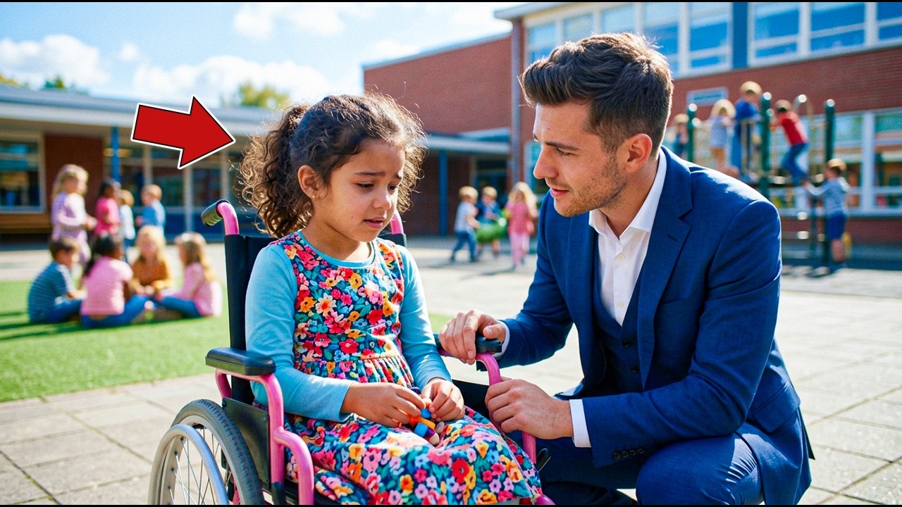 Une fillette en fauteuil confie sa solitude à un jeune milliardaire… il fond en larmes
