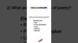 Test Yourself by solving this basic Literature quiz| #english #learnenglish