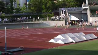 20160729岡山インターハイ女子400mR予選5組