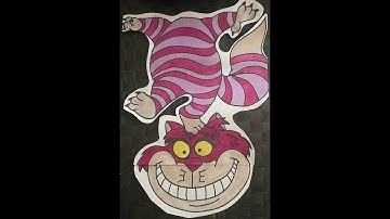 Drawing the Cheshire Cat from Alice in Wonderland