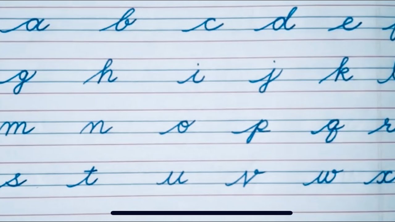 Cursive Writing a to z with Gel Pen | Cursive abcd | Cursive Letters ...