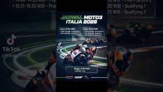 jadwal moto3 #moto3 #vedaegapratama #motogp
