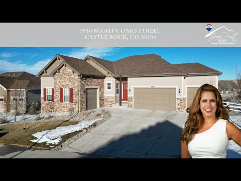 3910 Mighty Oaks Street, Castle Rock, CO home video tour