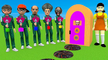 Scary Teacher 3D vs Squid Game Hide and Seek Keys vs Lock Dalgona Shapes Challenge Who Faster Game