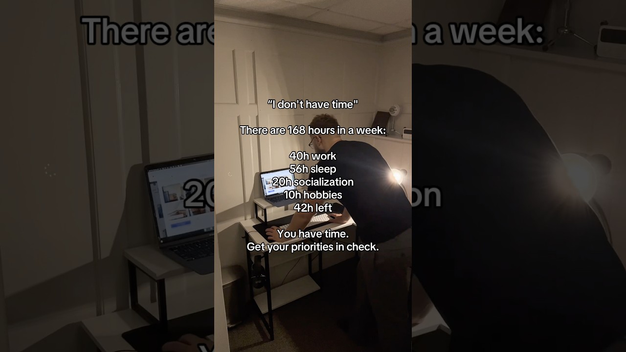 The problem isn’t time; it’s what you’re choosing to do with it.