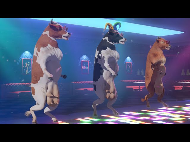FUNNY COW DANCE 2 │ Cow Song & Cow Videos 2024│By Twiddlie class=