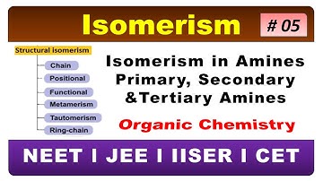 Isomerism in Amines  Primary, Secondary and Tertiary Amines Organic Chemistry | IIT JEE & NEET