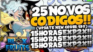 LANÇOU!! 26 NOVOS *EXCLUSIVOS* CODES SECRETOS no BLOX FRUITS CODIGOS!(blox  fruits codes 18.2) ROBLOX 