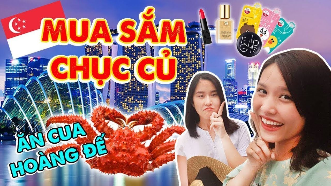 Richkid Quỳnh Chi lần đầu ăn cua hoàng đế - Ăn Tết ở Sing newsletter