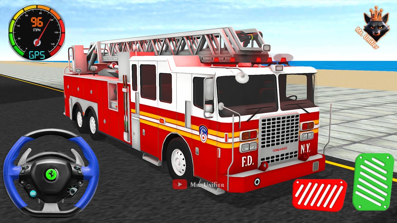 Real Fire Truck Squad Team Mission - Firefighter Truck Driving Simulator | Android Gameplay