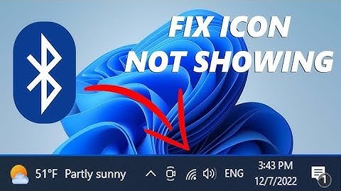 How to FIX Missing Bluetooth Icon in Windows 11 - EASY