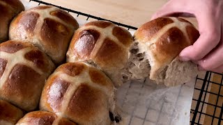 Super Soft Hot Cross Buns Recipe with Tangzhong | How to Make Hot Cross Buns | Same-day/Overnight screenshot 5