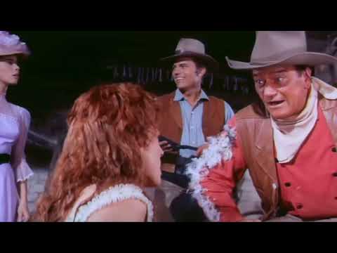 John Wayne chases & spanks Maureen O'Hara in "McLintock!"