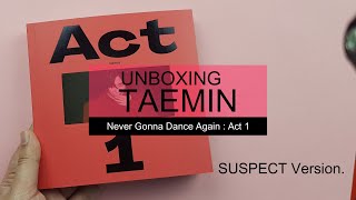 태민 TAEMIN -Never Gonna Dance Again : Act 1 Album Unboxing Vol.3 SUSPECT VERSION-