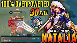 30 Kills!! Natalia Revamp 100% OVERPOWERED - New Revamp Tryout ~ MLBB screenshot 5