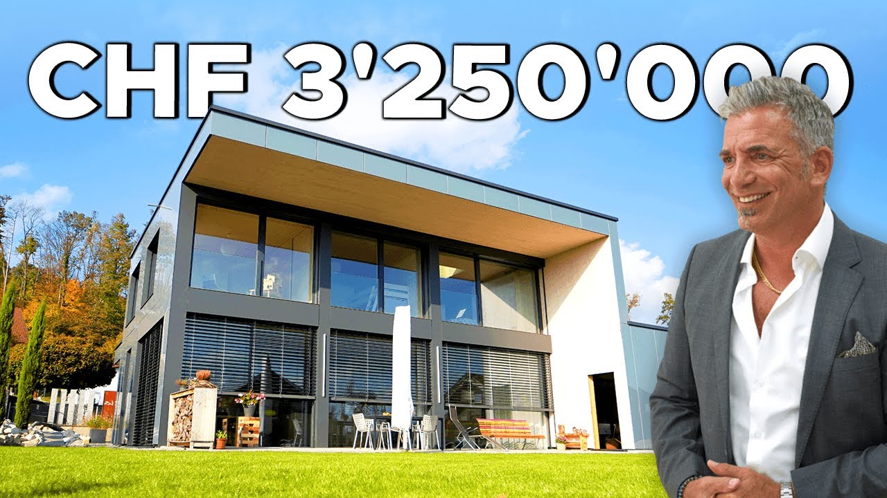 In einer 3'250'000 CHF modernen Luxus-Villa mit grossem Garten, Sauna und Pool in der Schweiz!