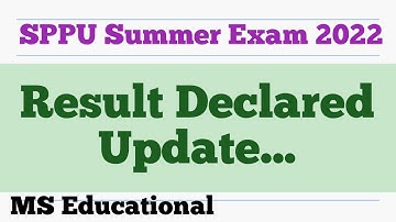 SPPU Exam Update || Results Declared || 2022 Exam ||
