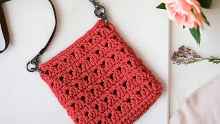 Bolsa de Crochê Muito Fácil - Bolsa de Crochê Para Iniciantes - Tutorial de Crochê