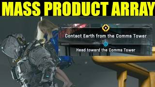 pragmata - mass production array full quest walkthrough guide | Contact earth from the comms tower