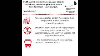 Wieso sollten Sie am 18. Juni Nein zum S-Bahn-Ausbau sagen? (3/3)