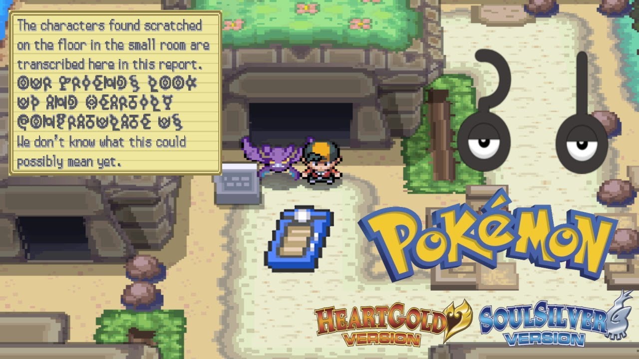 Pokémon Crystal - Unown Mystery in Ruins of Alph 