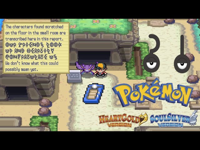 How to get Secret Unown Forms ( ? & ! ) - Pokemon HeartGold & SoulSilver 