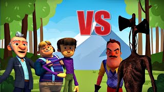 Rafadan Tayfa Hayri, Basri Amca, Kamil 😮 VS Hello Neighbor, Siren Kafa Resimi