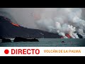 Sigue la caída de LAVA del volcán de LA PALMA al MAR en TAZACORTE | RTVE Noticias