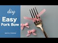 How to make a Easy Mini BOW on the fork | DIY Tutorial