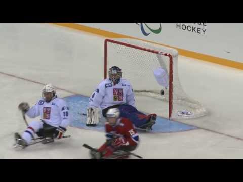 Czech Republic v Norway highlights  - International Ice Sledge Hockey Tournament "4 Nations" Sochi