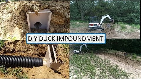 DIY Installing Duck Impoundment Water Control Structure! Phantom 4 Pro Drone Views to boot!