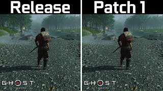 Ghost of Tsushima - Release vs Patch 1 - New Update FPS Test