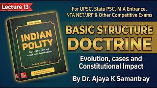 Basic Structure Doctrine kya hai ? How it saved Indian Democracy By Dr. A k Samantray #upsc #ugcnet