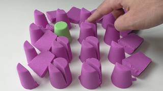 Very Satisfying purple Kinetic Sand Cutting Video | Insta Kinetic Sand # 9 screenshot 4