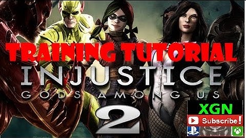 Injustice 2 Training Tutorial playthrough, PS4 gameplay