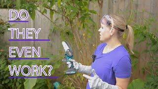 🌳 Exploring Mini Chainsaws: What Jobs Are They Good For? | Garden DIY Tool Tests! 🛠️