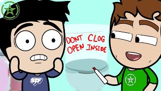 Clogging My Girlfriend&#39;s Toilet - AH Animated