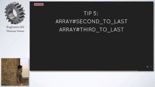 5 Random Ruby Tips - Singapore Ruby Group