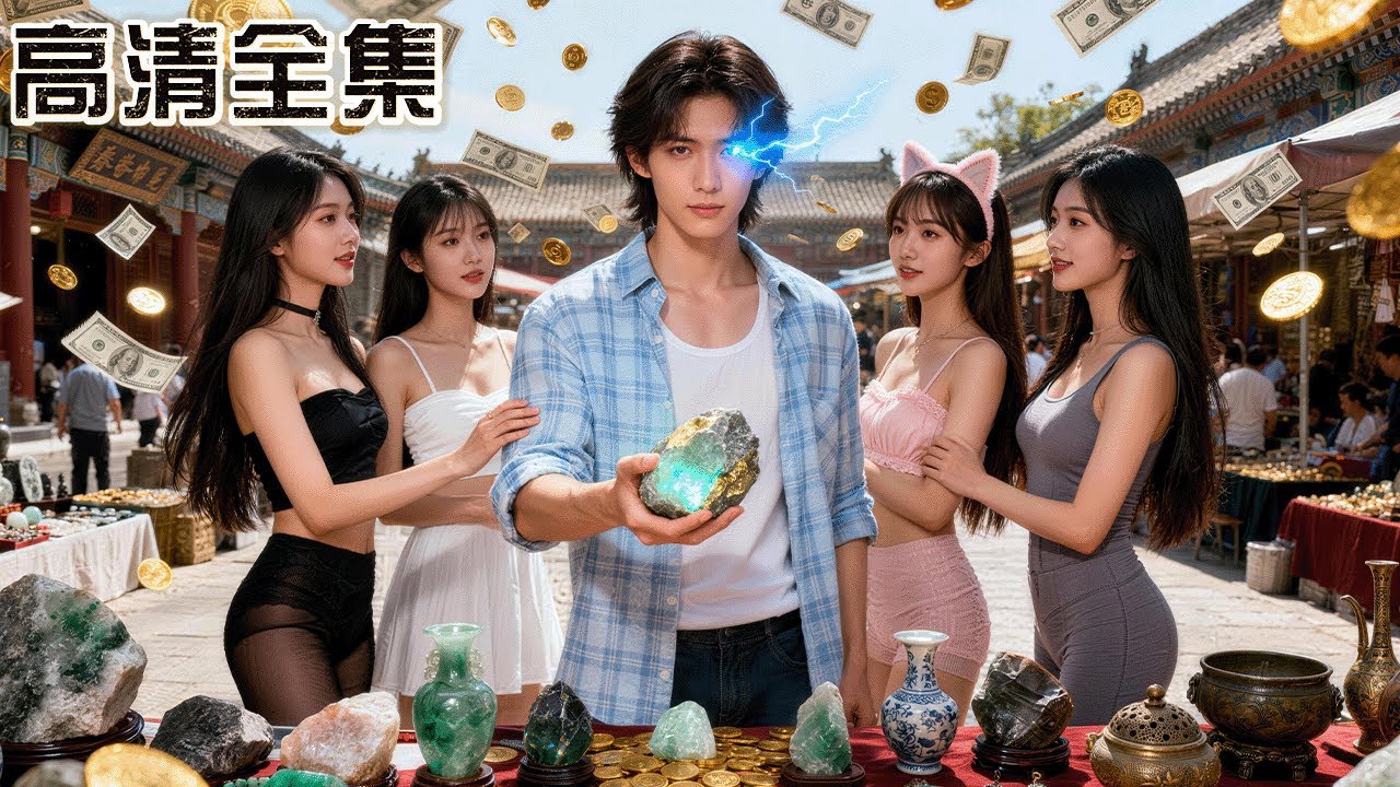 古玩擺攤小夥昏迷兩天後竟意外覺醒透視眼！廢料原石直接開出帝王綠，僅憑一眼就讓各富家千金們以身相許，從此屌絲大逆襲！
