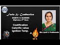Coalification , Calorific value , Ignition Tempreature