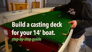 Easiest way to build a casting deck with a hatch - Boat DIY