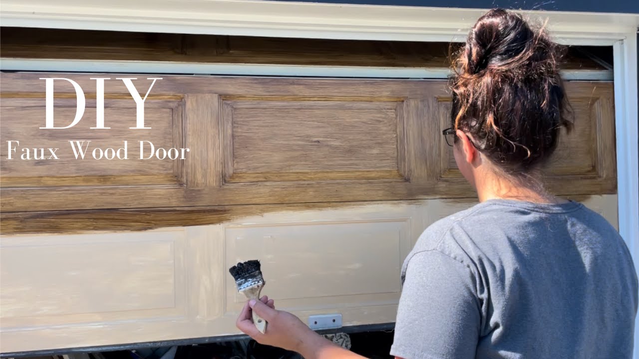 How to Paint a Door to Look Like Wood (It's Easier Than You Think