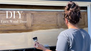 Faux Wood Door   Gel Stain  DIY  How To Make Your Door Look Like Wood