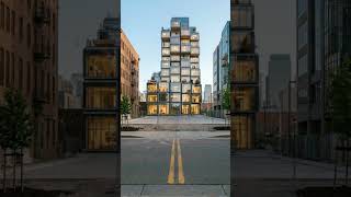 Satisfying Construction Time-lapse: Modular Glass Architecture #architecture #buildprocess #shorts