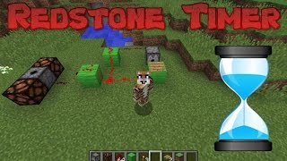 Minecraft Redstone Timer Tutorial - How To Make A Countdown Timer
