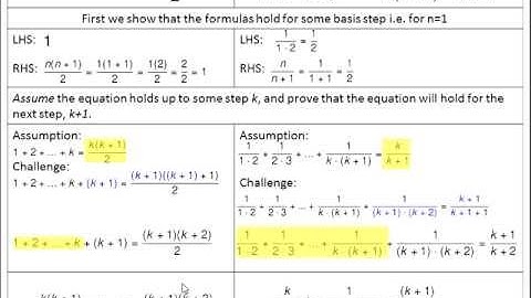 Proof By Induction, Side-by-Side Examples Part 2