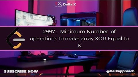 2997. Minimum Number  of operations to make array XOR Equal to K | FAST SOLUTION | C++